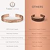 TheraCopper Copper Bracelet for Women — 100% Pure Copper Jewelry for Women — Raw, Solid & Uncoated Authentic Handmade Tibetan Bracelet Cuff Bangles Or Bangle Bracelets (Floral) #5