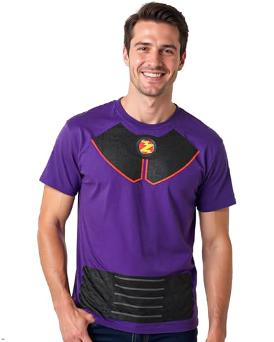 Disney Pixar Toy Story Shirt Mens I Am Zurg Toy Character Costume Tee Adult Licensed T-Shirt (Medium) Purple