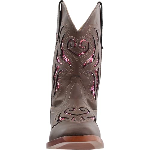 Image of ROPER Kids Girls Glitter Breeze Square Toe Casual Boots Mid Calf