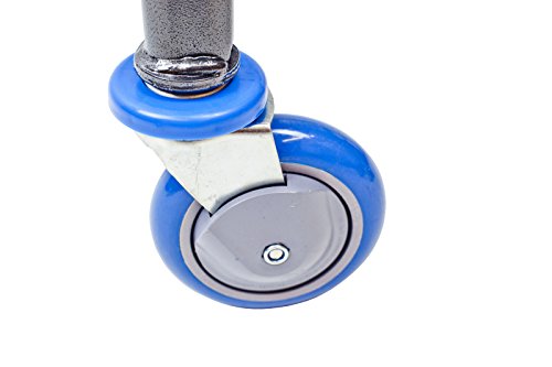 Cart&Supply Heavy Duty Household & Commercial Charcoal Grey Cart With U- Handle (Blue) #TOP1