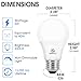 Energetic Lighting 40W Equivalent A19 LED Light Bulb, Warm White 3000K, E26 Standard Base, ETL Listed, Non-Dimmable LED Light Bulb, 4-Pack