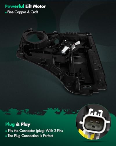 Image of SCITOO Power Window Regulator and Motor fit for 2008 2009 2010 2011 2012 2013 for Jeep Liberty Rear Right Side 748-572
