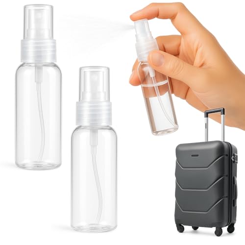 Bote Spray Pulverizador, Botellas de Viaje Vacío, Spray Viaje 100 Ml, Pulverizador de Niebla Fina, Apto para vuelos en avión sin facturar, Contiene 2 Botes de Spray de 100 ml