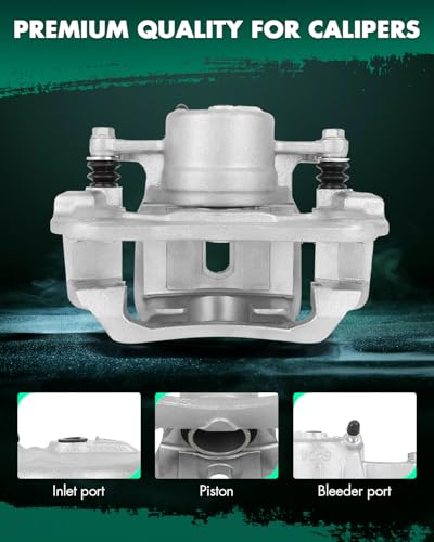 Image of SCITOO Front Left Brake Caliper With Bracket 19B2664 Compatible For Toyota For Highlander 2001-2007