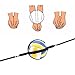 Tobefore 1 Set 21cm Diameter Flexible Wear-Resistant Volleyball Training Equipment Aid for Beginners Practicing Serving/Great Volleyball Spike Training System, Nylon Volleyball Spike Training System