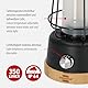 Brennenstuhl LED Akku Campinglampe CAL 1 (350 lm, IP44, bis zu 75h Leuchtdauer, stufenlos dimmbar, Farbtemperatur einstellbar, wiederaufladbare USB Outdoor Lampe mit Hanfseil und Bambussockel)