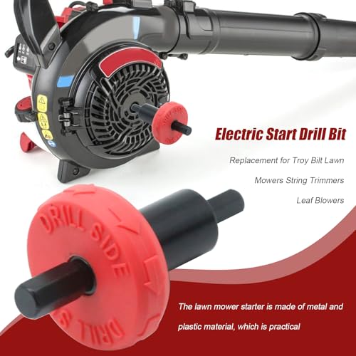 LIDSCURA Electric Start Drill Bit, Engine Lawn Mower Jump Starter Adapter Replacement for Troy bilt, Replacement for Craftsman Speed Start bit, no Manual Pull to Start