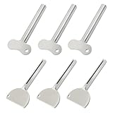 Coufce 6pcs Metal Tube Squeezer Key Stainless Steel Toothpaste Squeezer for Paint, Cream, Cosmetic and Hair Dye