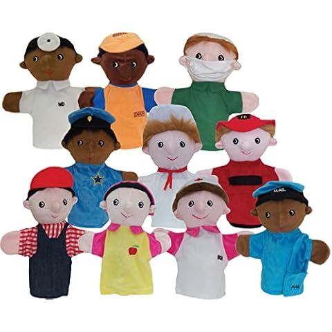 Get Ready Kids Multicultural Community Helper Career Puppet Set of 10 Cover