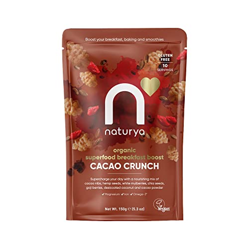 Naturya Breakfast Boost Cacao Crunch, 150g (Pack of 1)