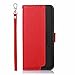 Produktbild Lederhülle Kompatibel für Xiaomi Mi 10S, Handyhülle Tasche Premium Hülle Leder Flip Wallet Case Kompatibel für Xiaomi Mi 10S [Standfunktion/Kartenfächern/Magnetic Closure Snap], rot