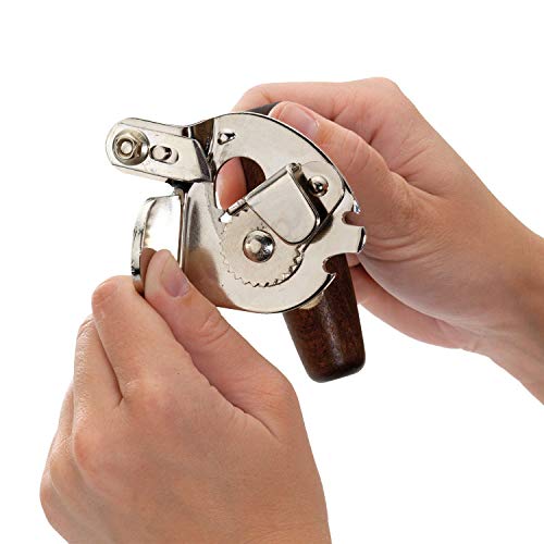 Westmark Heavy Duty Can Opener, For Commercial Use, Suitable For Food Service-Sized Cans, Steel/Wood, Titan, 12242260 - Image 5
