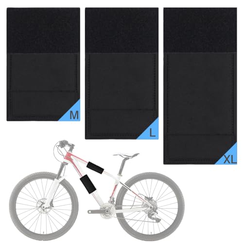 JKOISL Fahrrad Rahmenschutz, Fahrrad Transportschutz mit 3 Verschiedenen Größen, 18 22 25CM Carbon Frame Protector für Thule, Fahrradrahmen Schutz für Trekkingräder, Geländeräder