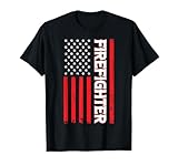 bombero bandera americana Camiseta
