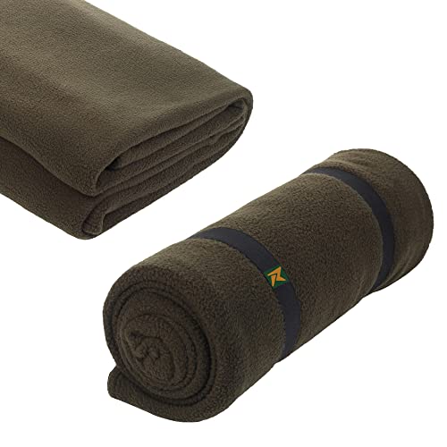 Rocksport Fleece Sleeping Bag Liner, Light Weight Compact & Soft Blanket for Indoor and Outdoor Sleepovers, Travelling, Camping and Sporting Events