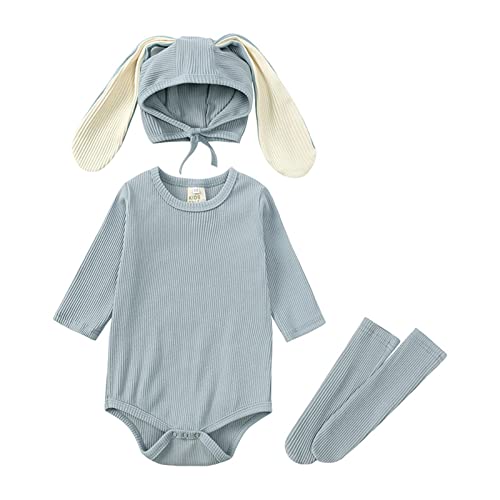 Barboteuse bébé et son bonnet oreilles à offrir comme cadeau de naissance