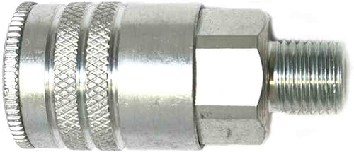 MaxLLTo Acoplador de acero industrial de 1/4 pulgadas de repuesto x 1/4 pulgada NPT hembra para neumática interestatal CH641
