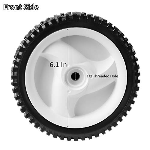 Lawn Mower Wheels Front Drive Fit For Craftsman Husqvarna Lawn Mower Parts 532403111 94231X427 583719501 2 Pack 8" X1-3/4 Wheel Self Propelled Replaces Ayp Oregon72-344 #TOP2