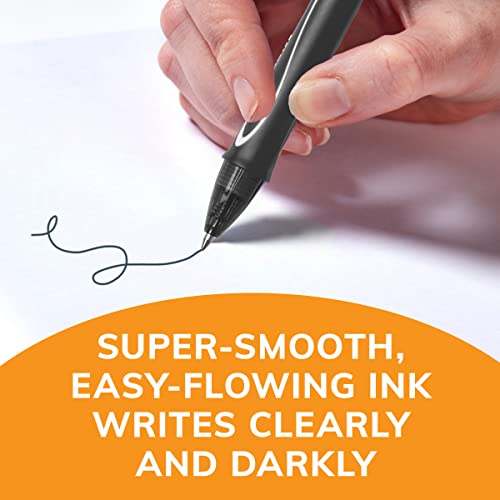Image of BIC Gel-ocity Retractable Quick Dry Gel Pen, Medium Point (0.7mm), Assorted Colors, Comfortable Full Grip, 4-Count