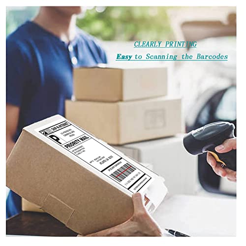 Half Sheet Shipping Labels 2 Per Sheet Mailing Labels Adhesive Laser & Inkjet Printer Printable, 5126/8126, 8.5" X 5.5" Blank White Postage Labels (50 Sheets-100 Lables) #TOP3