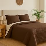 Acomoda Textil - Colcha Bouti Reversible Termosellada + Funda de Cojín 50x70 cm para Dormitorio. Cubrecama, Cama 150 cm)