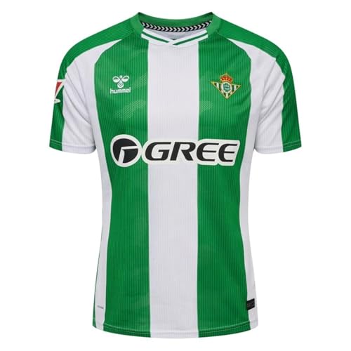 Camiseta Hummel Real Betis 2025 2026 para Niños, Manga Corta, verde, 13 años