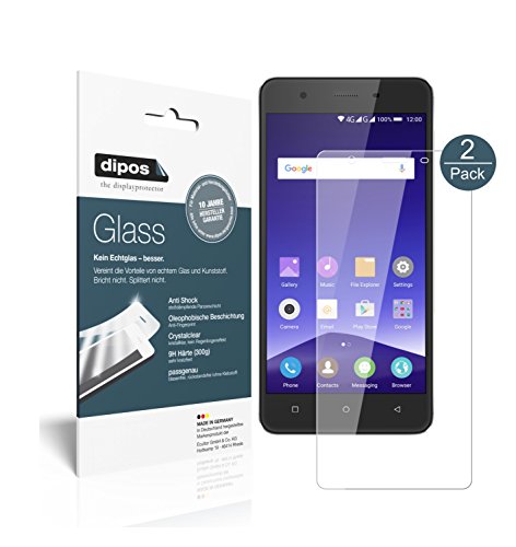 dipos I 2X Displayschutz klar kompatibel mit Mobistel Cynus F10 Schutzfolie 9H Anti-Shock dipos I 2X Displayschutz klar kompatibel mit Mobistel Cynus F10 Schutzfolie 9H Anti-Shock