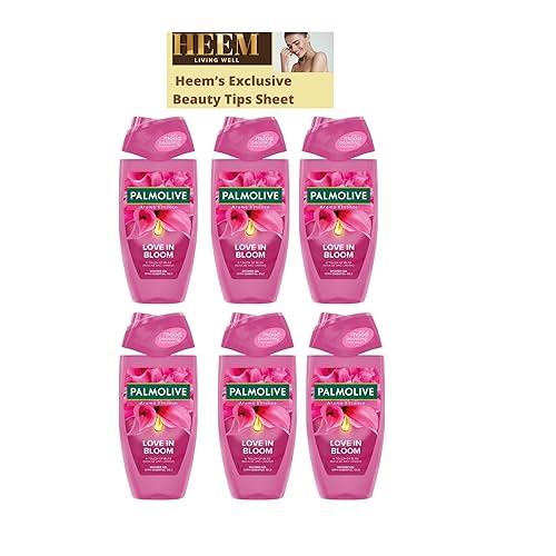 Body Wash Bundle Contains Palmolive Flower Field Shower Gel - Love In Bloom 250ml x6 & Heem’s Exclusive Beauty Tips sheet