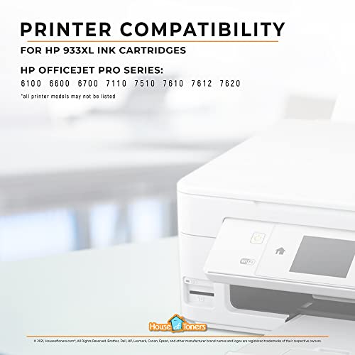 Houseoftoners Remanufactured Ink Cartridge Replacement For Hp 932Xl 933Xl 932 Xl 933 Xl For Hp Officejet Pro 7612 6700 6600 6100 7110 7610 Printer (1 Magenta) #TOP5