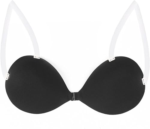 Miniatura 6 de LITTLEMISSY Women Adhesive Plus Clear Strap Sticky Invisible Bra for Push Up with Detachable Strap &Silicone Nipple Cover