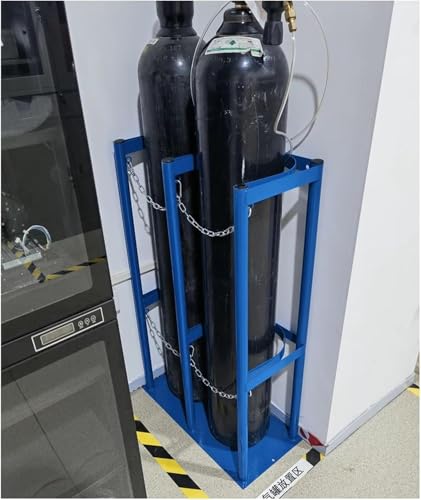 Support pour bouteille de gaz acier robuste porte-bouteille oxygène 24