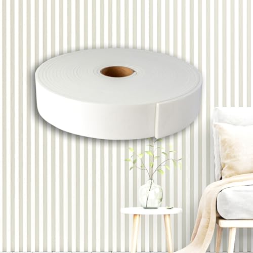 Ripado de EVA Branco Autocolante 5mm x 50 mm x 10 metros