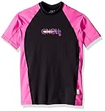 O'Neill Girls Premium Skins UPF 50+ Short Sleeve Rash Guard