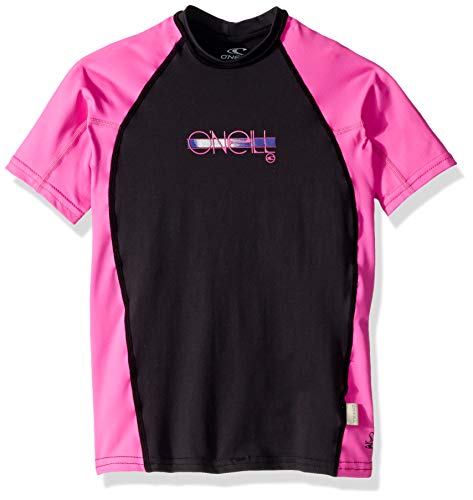 O'Neill Girls Premium Skins Upf 50+ Short Sleeve Rash Guard
