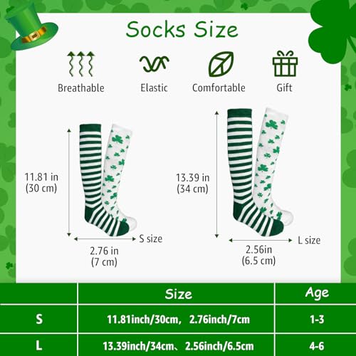 siopal St. Patricks Day Socks for Kids3