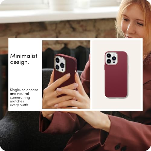 Image of Spigen Cyrill UltraColor Mag | iPhone 14 Pro Case | Red Burgundy iPhone 14 Pro Back Cover | TPU+Poly Carbonate - Sangria