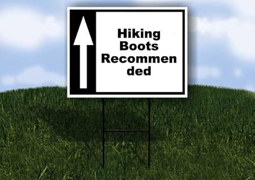 Hiking Boots Recommended Black White Up Arrow 1 Double Sided