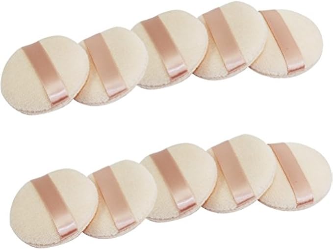 Joly Powder Puff for Makeup Face Powder (10 Pieces)