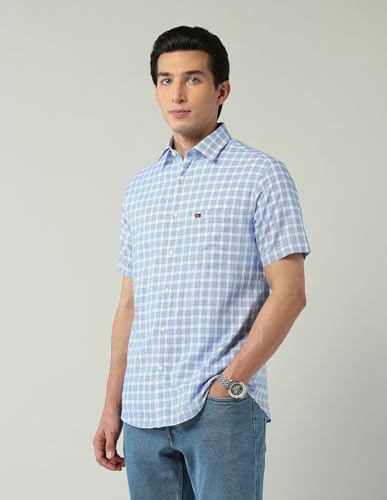 Image of AD by Arvind Modern Slim Fit Tartan Checked Shirt