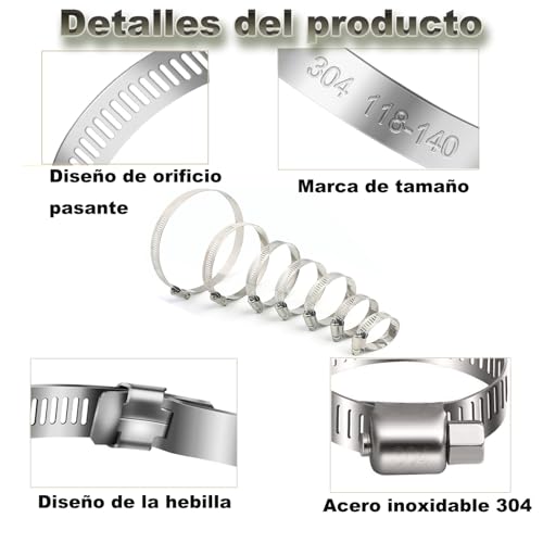 Abrazaderas de plástico para tubo 27 Imagen adicional