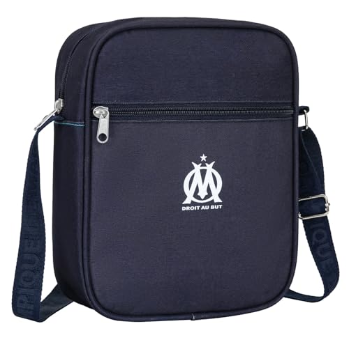 Sacoche besace OM avec bandoulière robuste et logo imprimé de Marseille