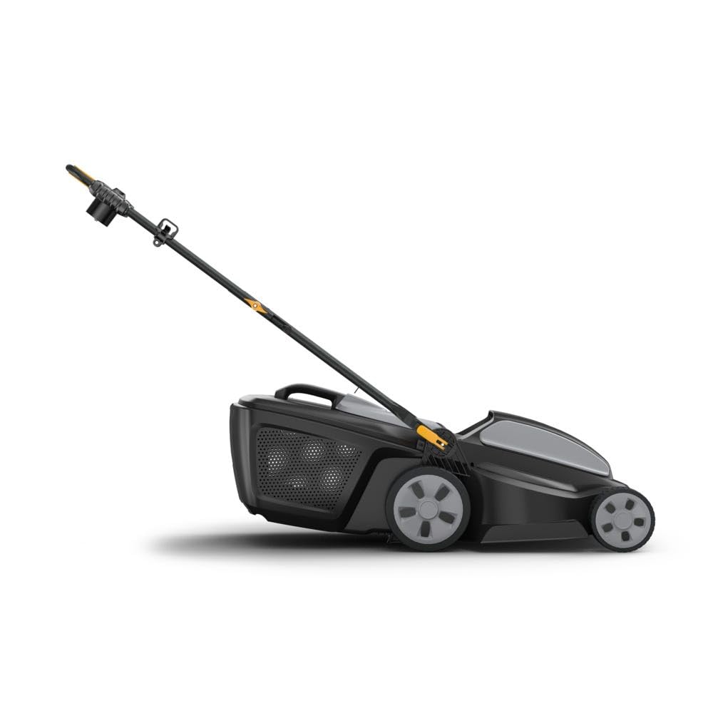 Alpina - Cortacésped eléctrico AL1 34 E - Motor 1200 W, Ancho de Corte 34 cm, 6 Alturas de Corte, Bandeja para Hierba 35 L