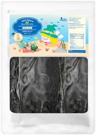 NICE WITCH'S Korean wild Kombu 100% Pure Dried Seaweed Traditional Hand Harvested Dried Kelp 4oz - Seaweed Kelp, DASHI, 1 Pack, / Product of Korea ๋ค์๋ง