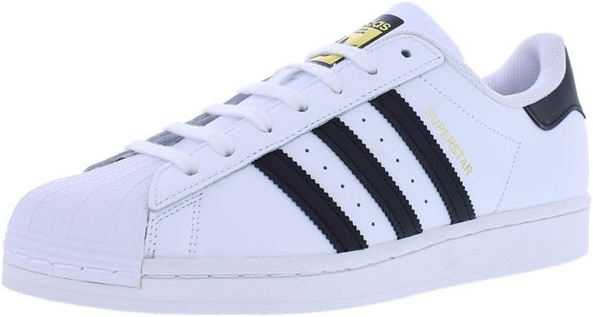 adidas Superstar Mens Shoes Size 9, Color: White/Black - Image 5