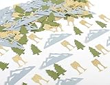 Camping Bachelorette Party Decorations - Mountain Bachelorette Party Confetti,Camp Table Glitter Confetti,Forest Hiking Bridal Shower Decorations,Last Trail Before The Veil Confetti