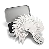 WeldingStop R25-50mm Radius Gauge Set, Stainless Steel Radius Fillet Gage Portable Concave Convex Measuring Tool for Tool Check