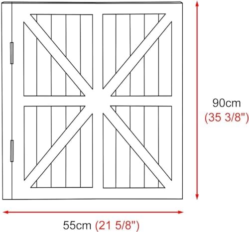 Single Panel Swing Cafe Doors - Dual Swing Solid Wood with Hinges for Restaurant, Pub, Interior, Bathroom Doorway - Durable & Stylish Commercial Door Solution