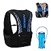 TRIWONDER 5L Trinkrucksack mit Trinkblase, Ultraleicht Laufrucksack für Marathon, Bergläufe, Radfahren (Blau&Schwarz, M/L - 90-102cm)