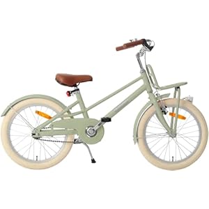 AMIGO Urban Kinderfiets voor jongens, 18/20/24 inch, met terugtraprem en V-brake, vanaf 5 jaar, groen