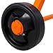 AMZOSS 3 Cu. Ft. Concrete Mixer, 400W 1/3HP Electric Cement Mixer Machine with Wheel and Stand, Wheelbarrow Cement Mixing Tools for Stucco